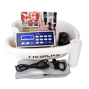 Ionic Foot Bath Detox Machine Holiday Gift Negative Hydrogen System with Professional Tub Basin 10 Liners 