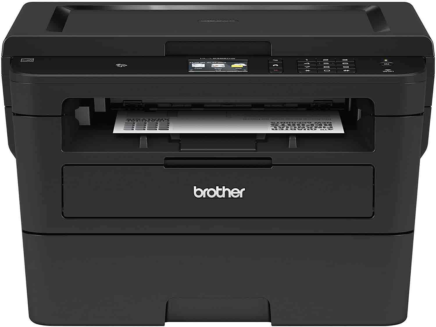 Brother Compact Monochrome Laser Printer, HLL2395DW, Flatbed Copy & Scan, Wireless