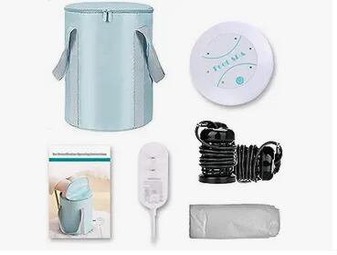   Roll over image to zoom in Healcity Professional Ionic Detox Foot Bath Machine Foot Detox Spa System Ion Cleanse Chi for Home Use Salon Beauty SPA Club Bundle with Foldable Tub（All Original Accessories Included） 
