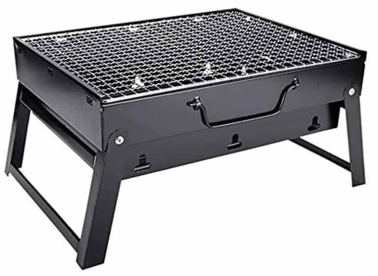 Charcoal Grill BBQ Folding Portable Stainless Steel Barbecue Grill